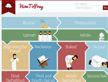 Tablet Screenshot of howtopray.com